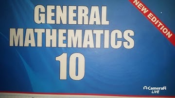 General Mathematics chapter 5  Exercisse 5.2   by THE IMRAN ACADEMY