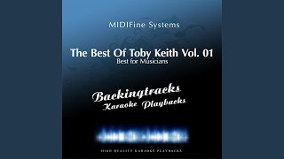 Get Drunk And Be Somebody originally Performed By Toby Keith karaoke Version