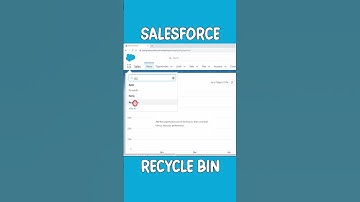 Salesforce Recycle Bin #shorts