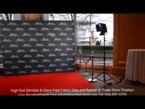 Step and Repeat Red Carpet Backdrop Photo Backgrounds Fairmont Waterfront Vancouver
