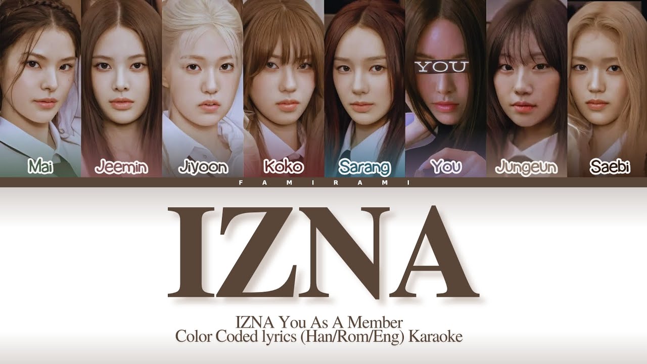 [Karaoke] IZNA (이즈나) 'IZNA' You As A Member. 8 members ver