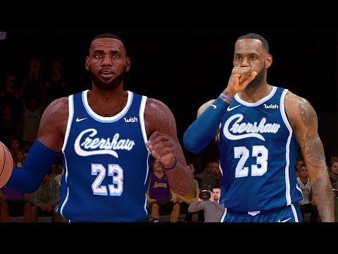 NBA 2K19 - LA Lakers Crenshaw Jersey Tutorial (Nipsey Hussle Tribute) 