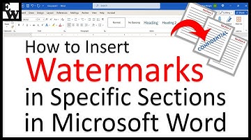 How to Insert Watermarks in Specific Sections in Microsoft Word