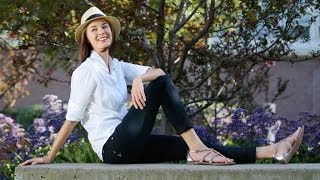 Classic with a twist: chambray tops