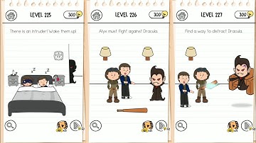 Brain Test 3 Level 225, 226, 227 Tricky Quests Solved #androidgames #braintest #answer