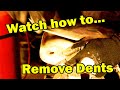 How to remove dents with hand tools! BSA Motorcycle repair