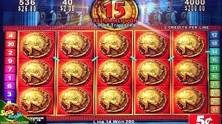 FULL SCREEN BONUS!!! ROMAN TRIBUNE 5c SLOT MACHINE - KONAMI GAMING screenshot 5