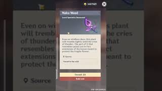 You can buy Naku Weed in Groceries Store -Genshin Impact Inazuma