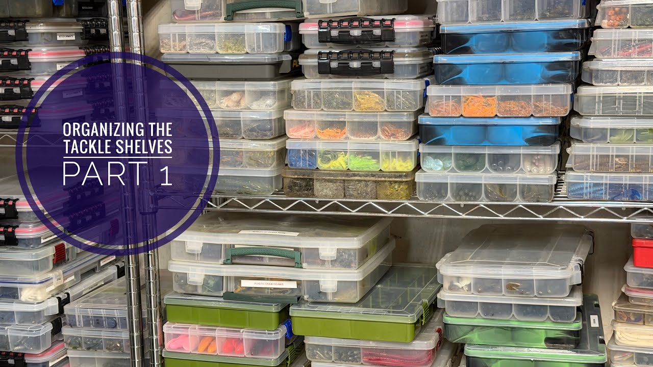 Organizing the Tackle Shelves Part 1