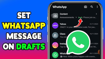 How To Set WhatsApp Message On Drafts 2024 | WhatsApp Draft Feature