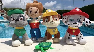 La Patrulla canina y Peppa pig salvan a una tortuga de piscina / Cap 12 Paw Patrol en español