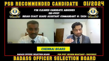 PSB Recommended  - 7 /OIR + PPDT /ICG /Assistant Commandant   01/2024#ssb #icg #ppdt #cgcat #defence
