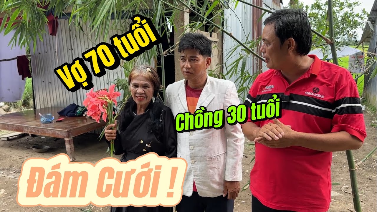 Đám cưới vợ u70 chồng u30 chấn động miền tây.