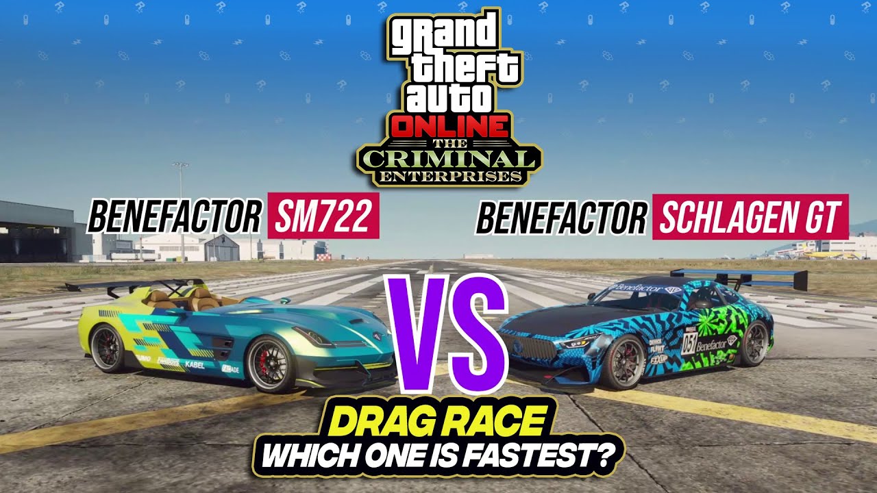 GTA 5 NEW SM722 VS Schlagen GT Drag Race, Which One is Fastest! speed test  #12
