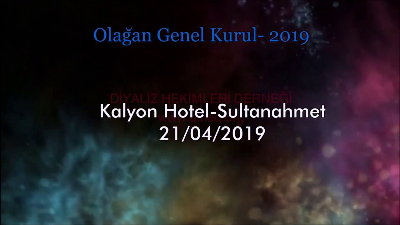 Op. Dr. Mesut Kösem- DİHED Olağan Kurul- 2019-Açılış Konuşması