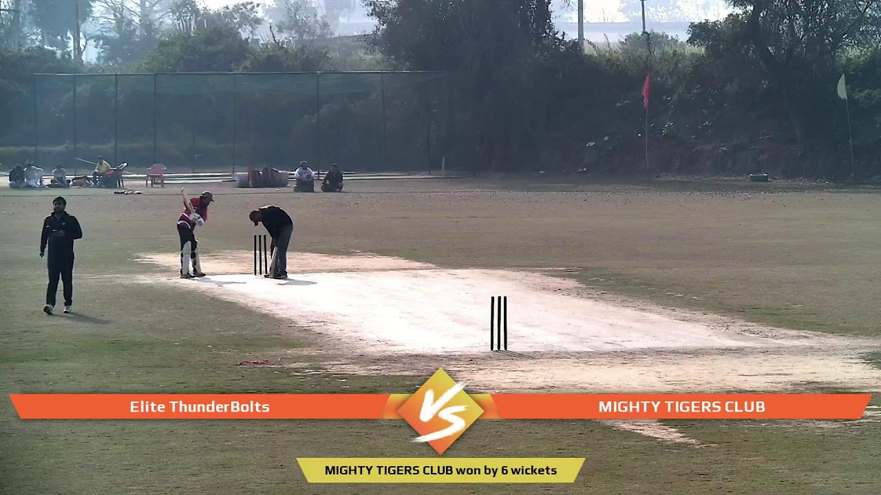 MIGHTY TIGERS CLUB vs Elite ThunderBolts | Live - Muzaffarnagar Crossline Cricket Stadium