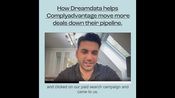How Dreamdata helps Complyadvantage move more deals down their pipeline