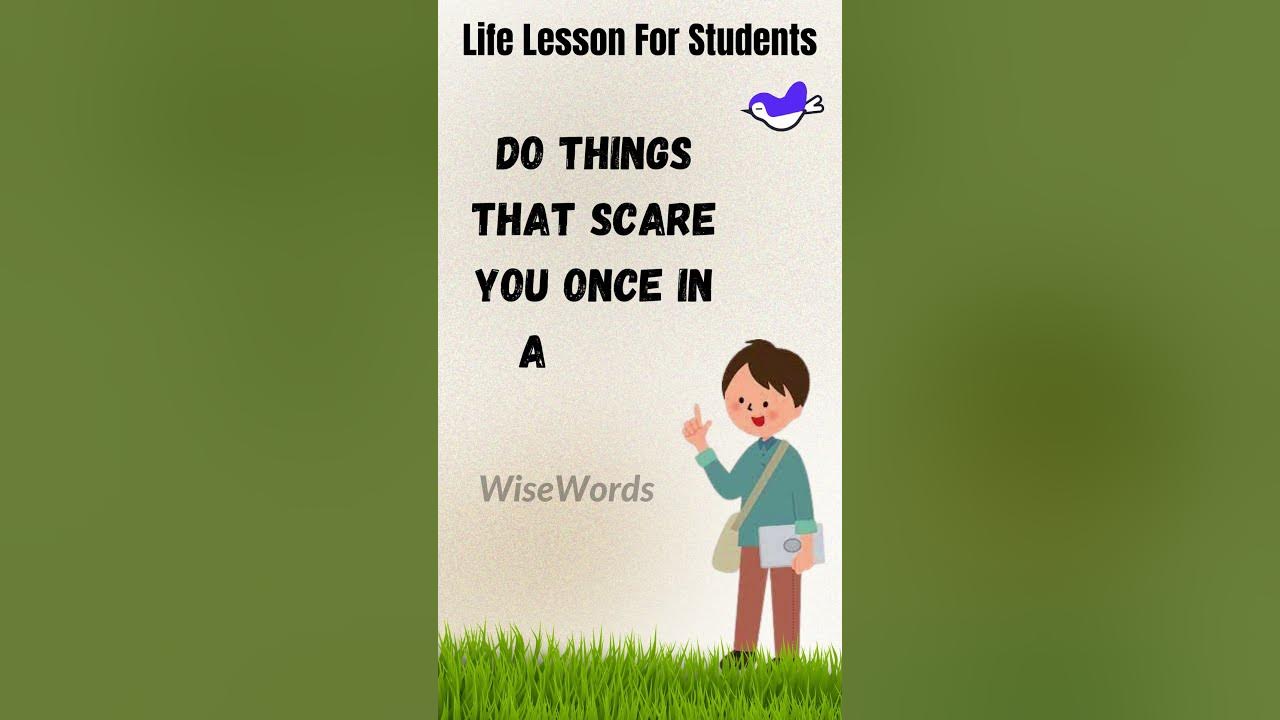 Do Things That Scare You A Life Lesson Wise words YouTube