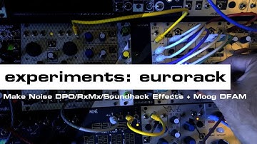 [ Modular | Moog DFAM + Make Noise ] Tony Mendoza (superbadmofo) - Quick Takes #21