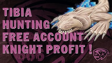 TIBIA | Hunt 10/10 Loot Prey | Drillworm (Kazordoon) Knight Free Account!