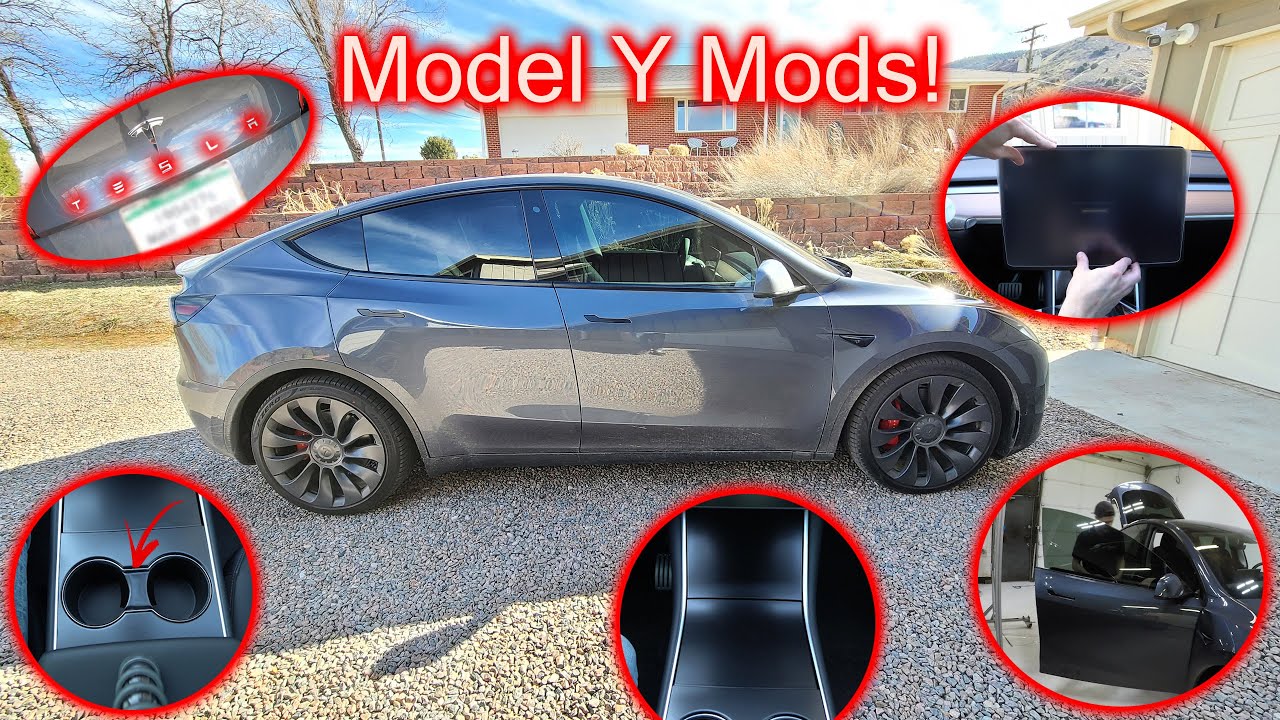 First Mods On My 2020 Tesla Model Y! - Youtube