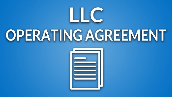 LLC Operating Agreement (template + instructions) - YouTube