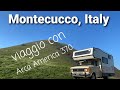 Viaggio in camper Arca America 370 Ford Transit mk2 Montecucco Italy 1/05/2022