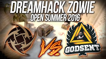 NiP vs GODSENT | Map 1 (Mirage) DreamHack Summer 2016 (18.06.2016)