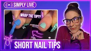 How to paint SHORT NAILS💅 NAILS103  🔴LIVE