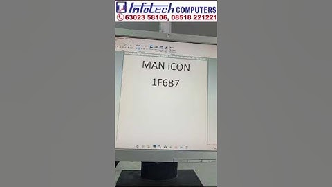 Create Man icon in Word Document | Infotech Computers Bhagya Nagar Kurnool 6302358106 #training