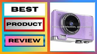 4K CCD 8X Digital Zoom Digital Camera for Student Compact Digital Photography Camera 180°Flip Screen