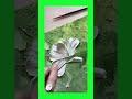 Beautiful 3D flower art created with a palette knife! #SatisfyingVideo #ArtSupplies #Creative