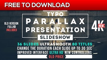 Big Typo Parallax Presentation | After Effects Template | Free Download