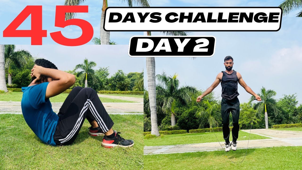 Jumping Hard Day 2 / 45 days hard challenge / day 2 jumping exercises - YouTube