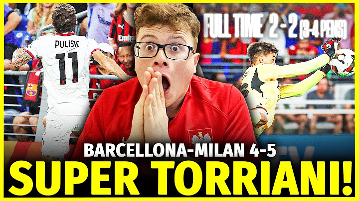 FONSECA HA VINTO ANCHE QUESTA!! BARCELLONA-MILAN 4-5!! TORRIANI PARE MAIGNAN!! QUALCOSA HO VISTO!!
