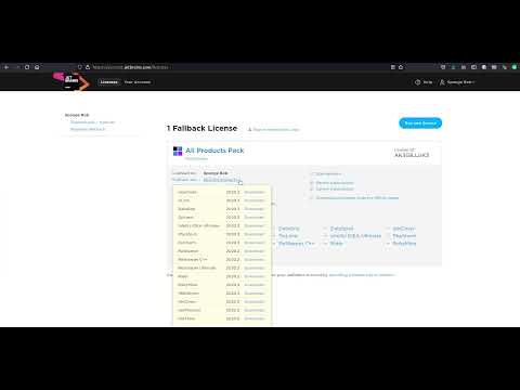 Where to find your fallback versions and license of JetBrains products