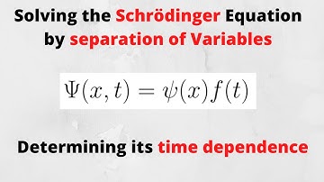 Determining the time dependence of the Schrödinger Equation (separation of variables)