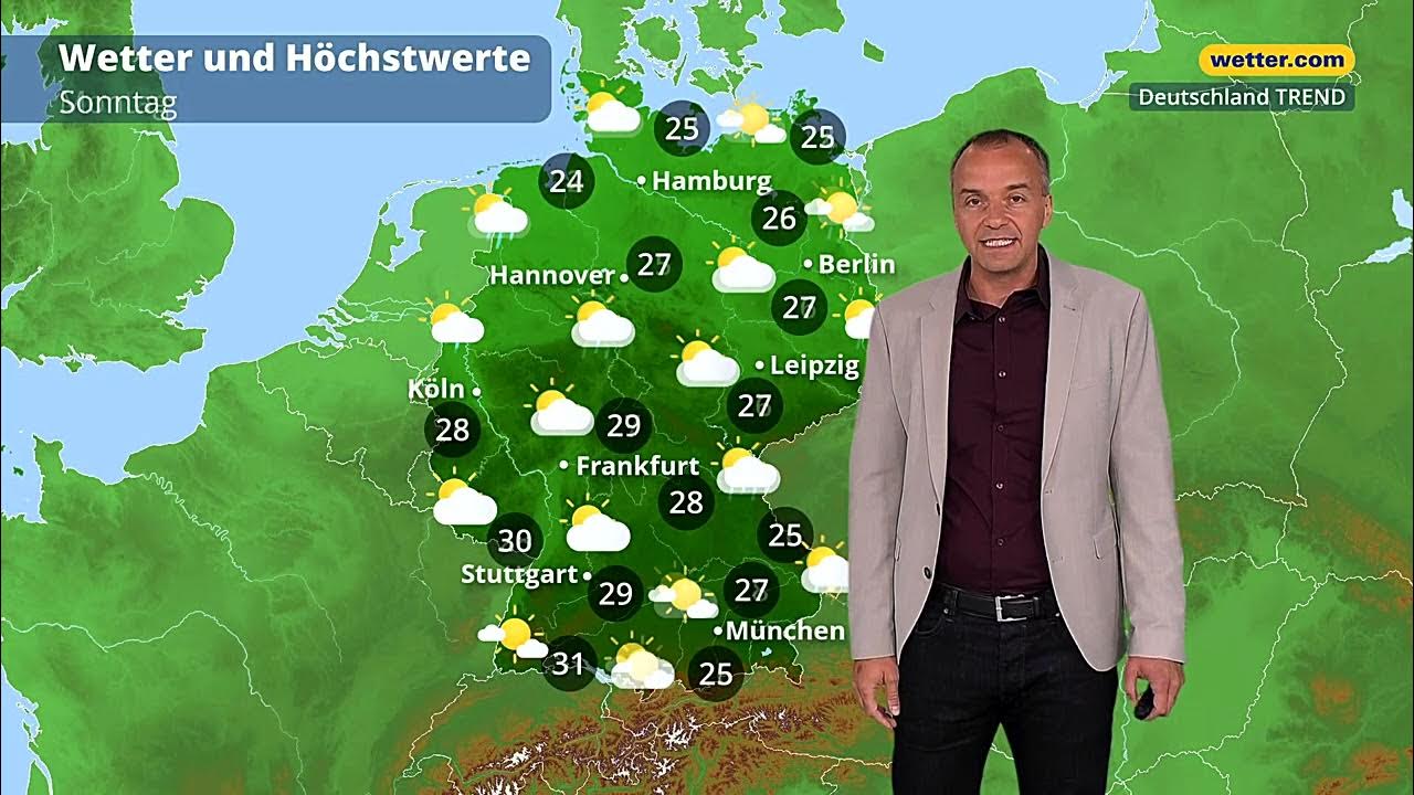7-Tage-Wetter: Hitzetage und Tropennächte vor Unwetterlage - YouTube