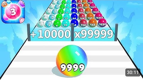 Ball Run 2048 - Gameplay Walkthrough Tutorial Levels (iOS, Android NinjaX YT is live! part - 258