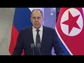 С.Лавров на приеме от имени Министра иностранных дел КНДР Цой Сон Хи, Вонсан, 12 июля 2025 года