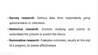 Ex post facto research