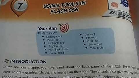 Class-6th Chapter-7 Using Tools in flash CS6