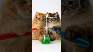 Fluffy Scientists Create Baby Kittens! 🧪🐾| #cat #ai #cutecat #kitten