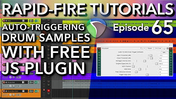 Audio to MIDI Drum trigger JS Plugin (Rapid-fire Reaper Tutorials Ep65)