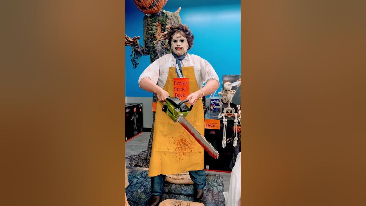 Leatherface Unleashed Texas Chainsaw Massacre Animatronic at Party