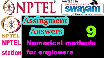 Numerical methods for engineers || week 9 assignment 9 answers || Nptel station