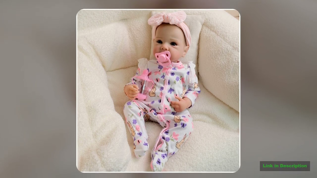 NPK 18inch Bettie Lifelike Full Body Reborn Baby Newborn Cuddly Doll with Hand Drawn Hair Multiple
