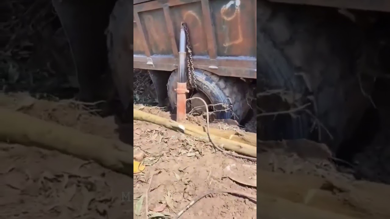 powerful hydraulic for troli loading|| hydraulic power on tractor 🚜 trauli|