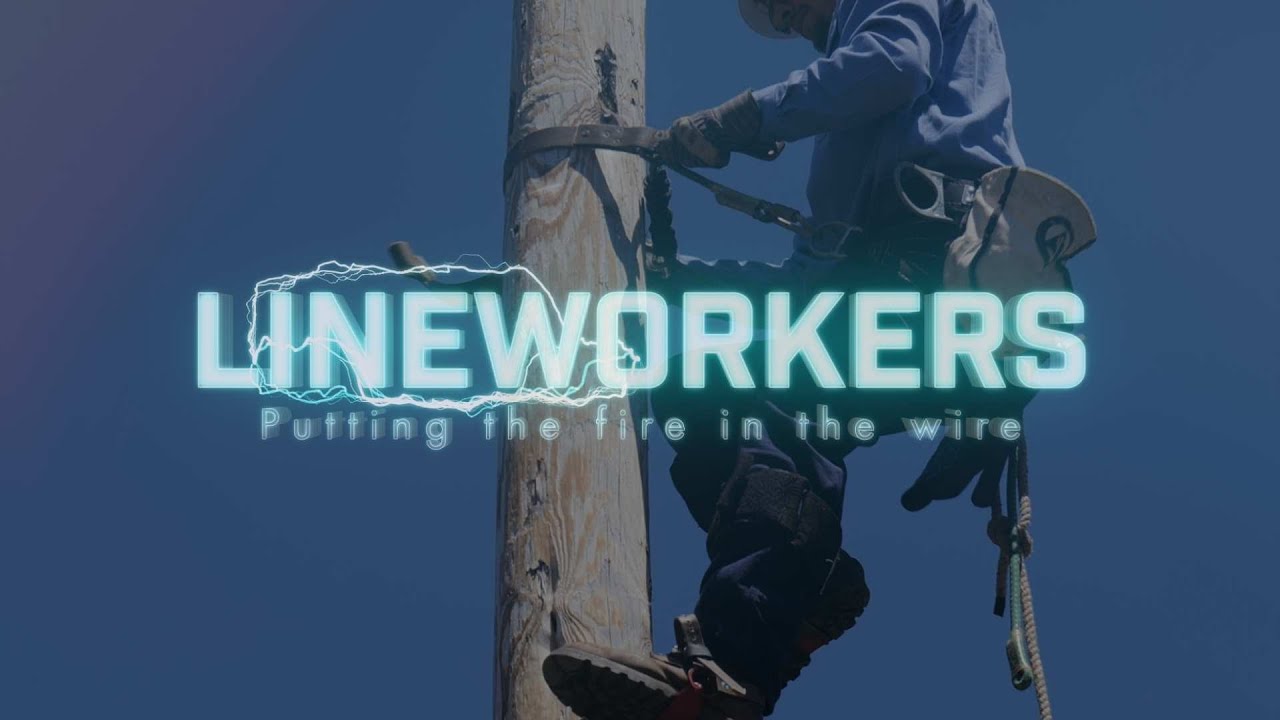 Line Workers Riding Wire Lineworkers: Putting the Fire in the Wire - YouTube