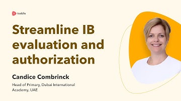 Toddle for PYP | PYP Coordinator | IB Authorization visit